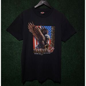 Harley Davidson‎ Vintage 1991 T-Shirt 3D Emblem tee